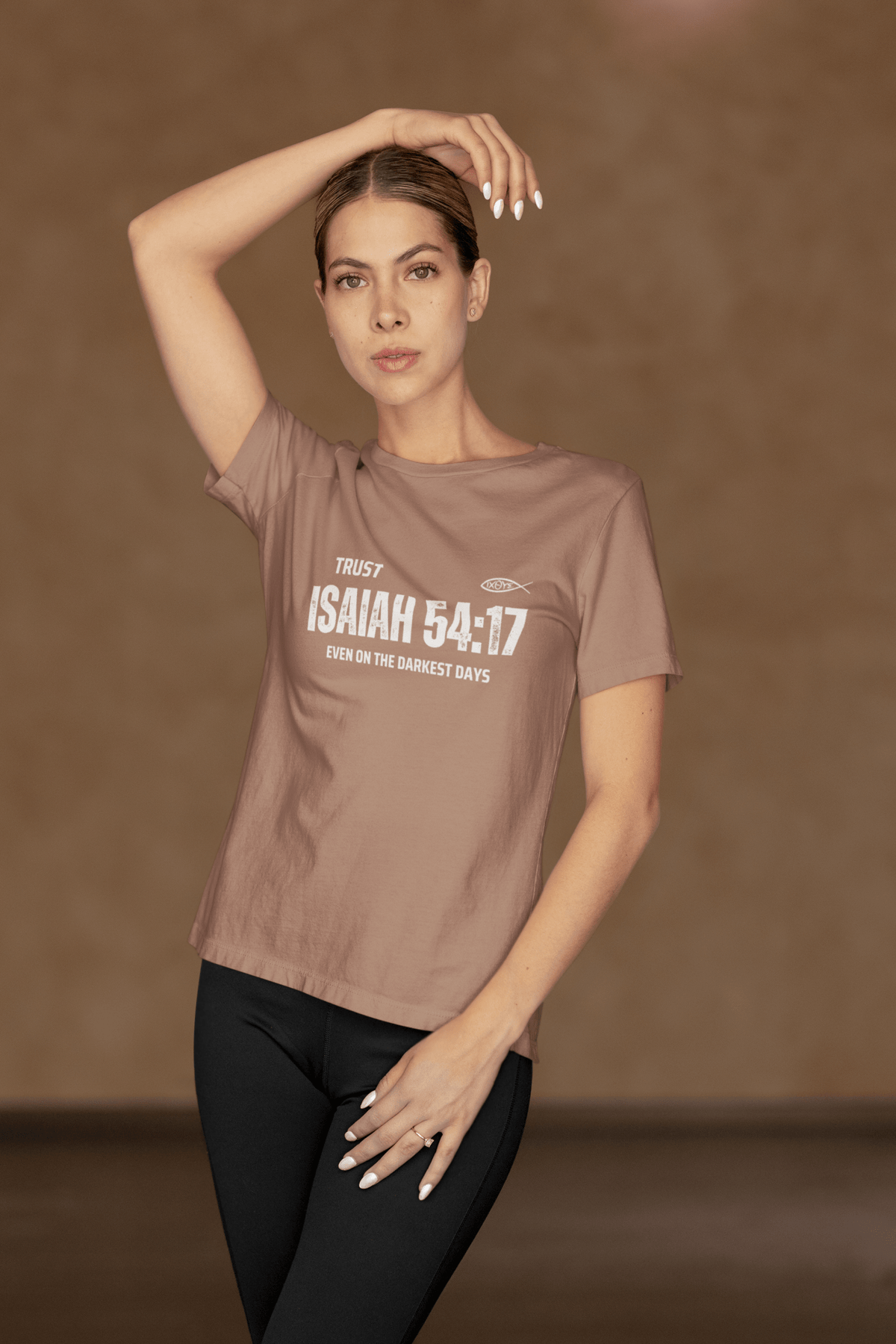 ✝️ Trust in Isaiah 54:17 T-Shirt – Even on the Darkest Days | T-Shirt – GodSpeed Threads