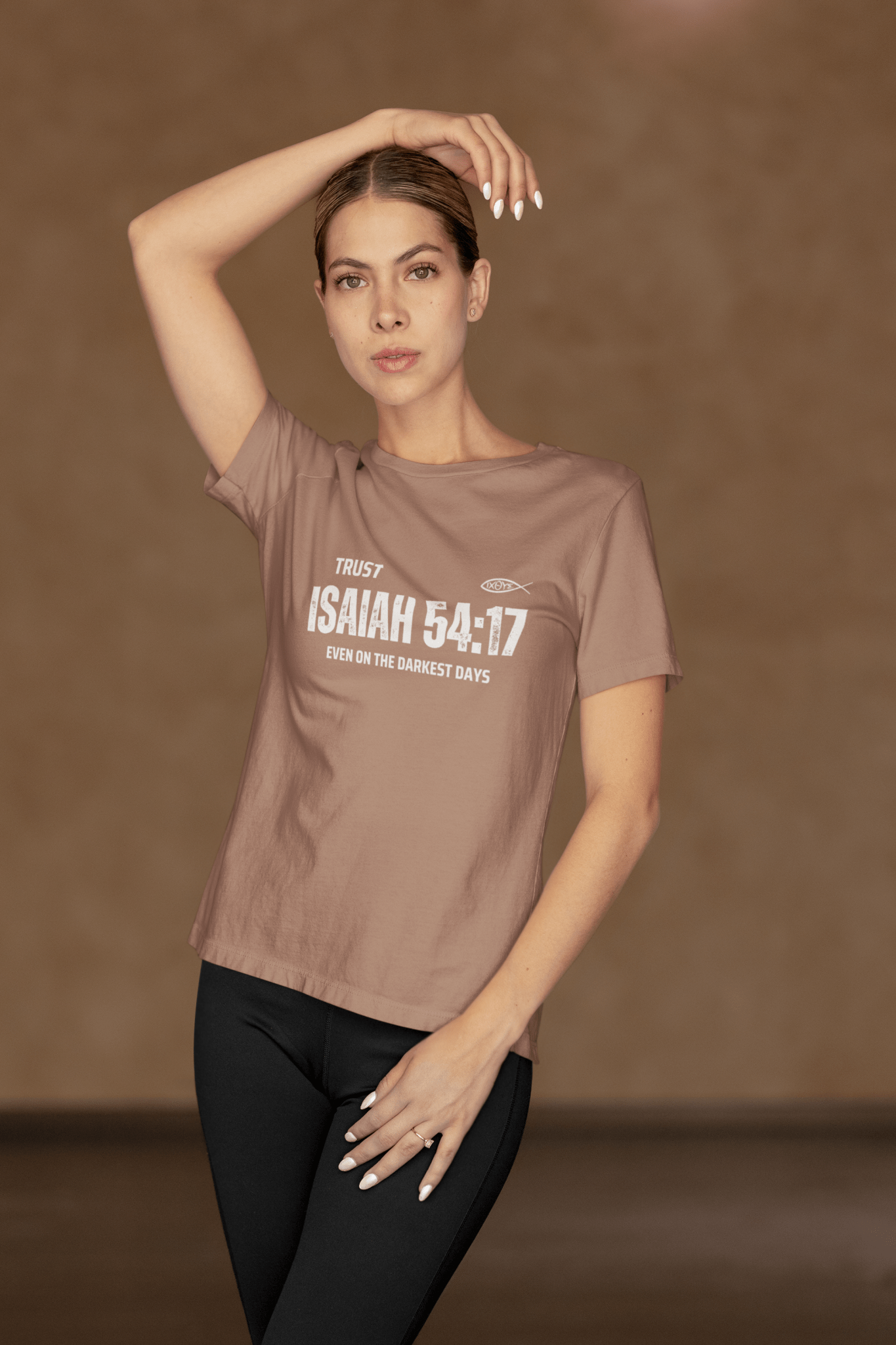 ✝️ Trust in Isaiah 54:17 T-Shirt – Even on the Darkest Days | T-Shirt – GodSpeed Threads