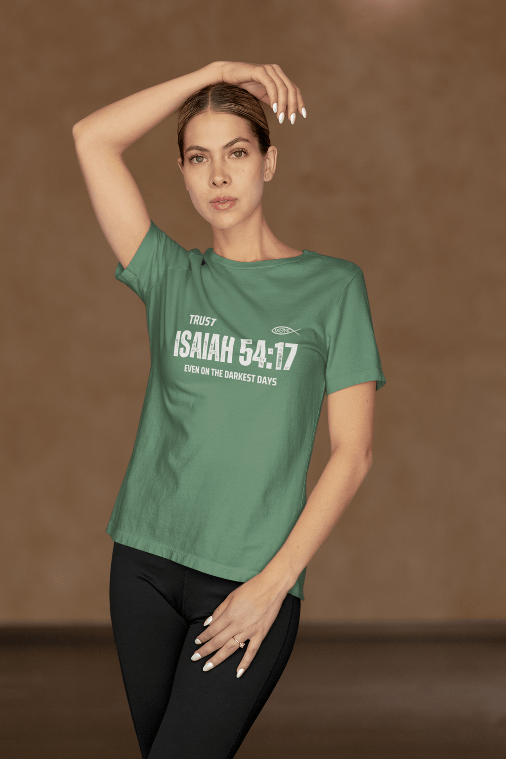 ✝️ Trust in Isaiah 54:17 T-Shirt – Even on the Darkest Days | T-Shirt – GodSpeed Threads