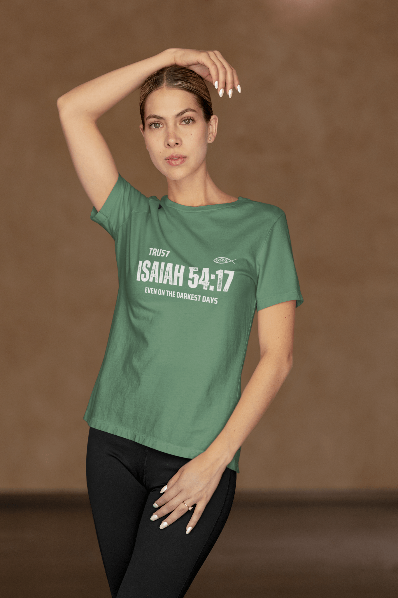 ✝️ Trust in Isaiah 54:17 T-Shirt – Even on the Darkest Days | T-Shirt – GodSpeed Threads
