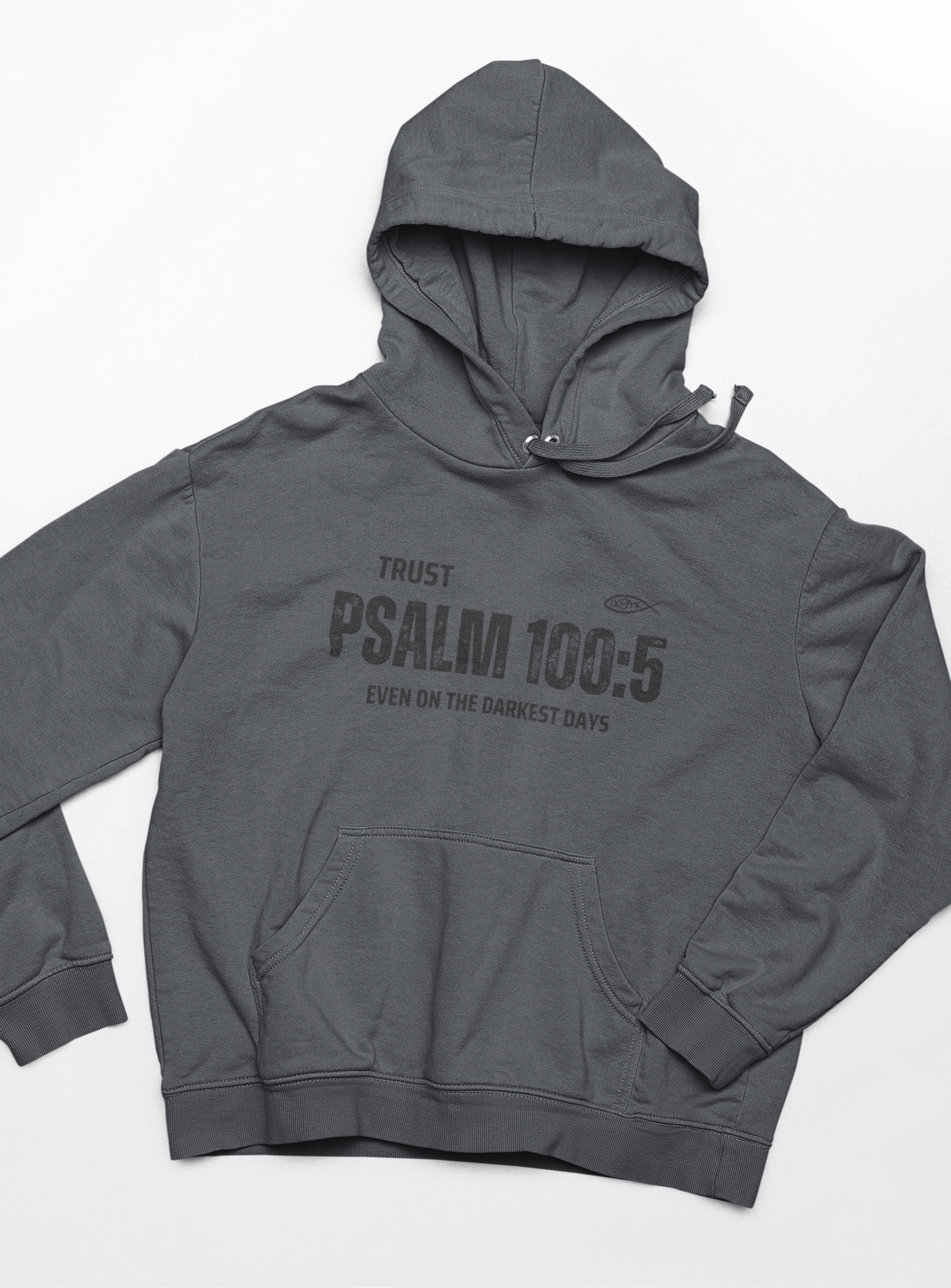 ✝️ Trust Psalm 100:5 Hoodie – Faith Through Darkness | Hoodies – GodSpeed Threads