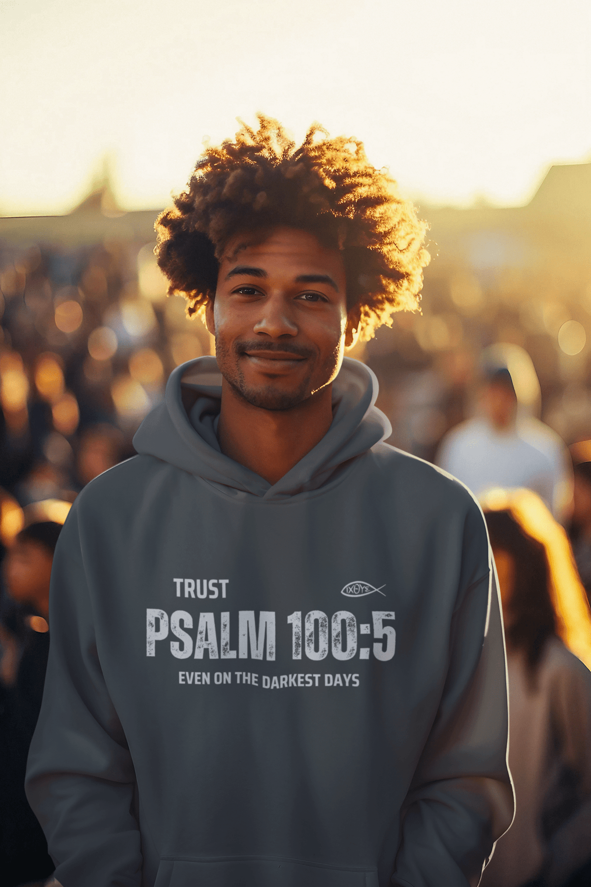 ✝️ Trust Psalm 100:5 Hoodie – Faith Through Darkness | Hoodies – GodSpeed Threads