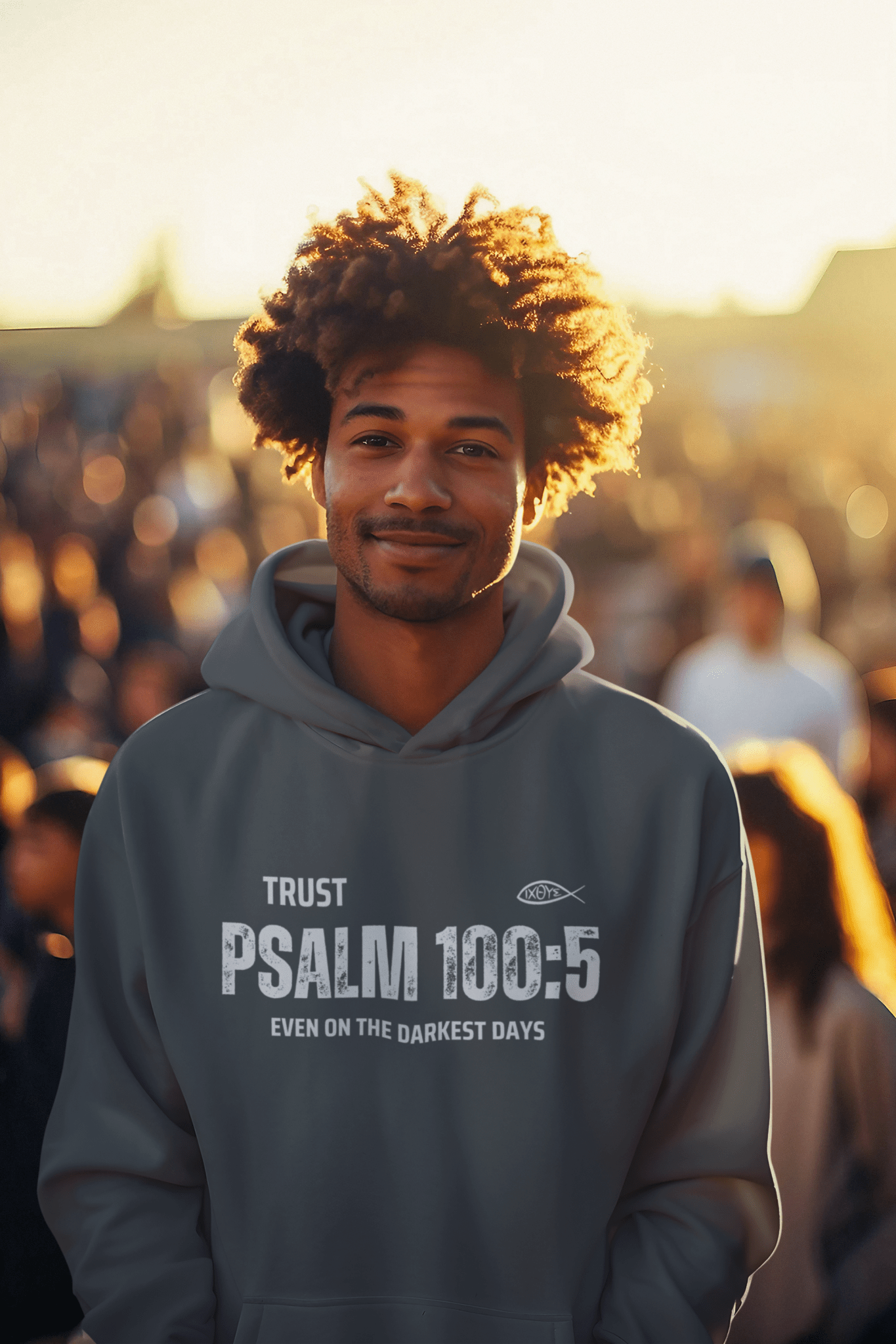 ✝️ Trust Psalm 100:5 Hoodie – Faith Through Darkness | Hoodies – GodSpeed Threads