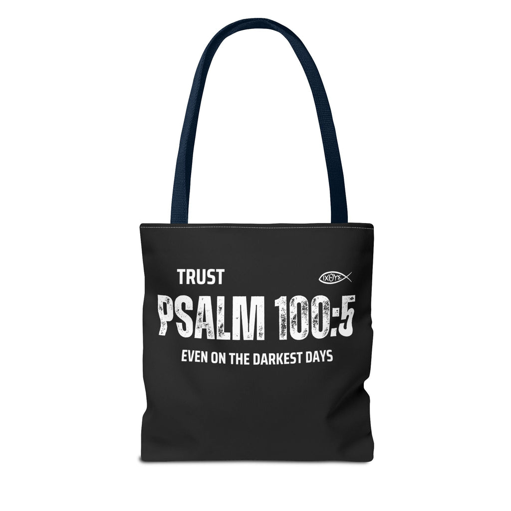 Trust Psalm 100:5 Inspirational Tote Bag, Motivational Shopping Bag, Faith - Based Gift, Christian Bag, Everyday Use Tote | Bags – GodSpeed Threads