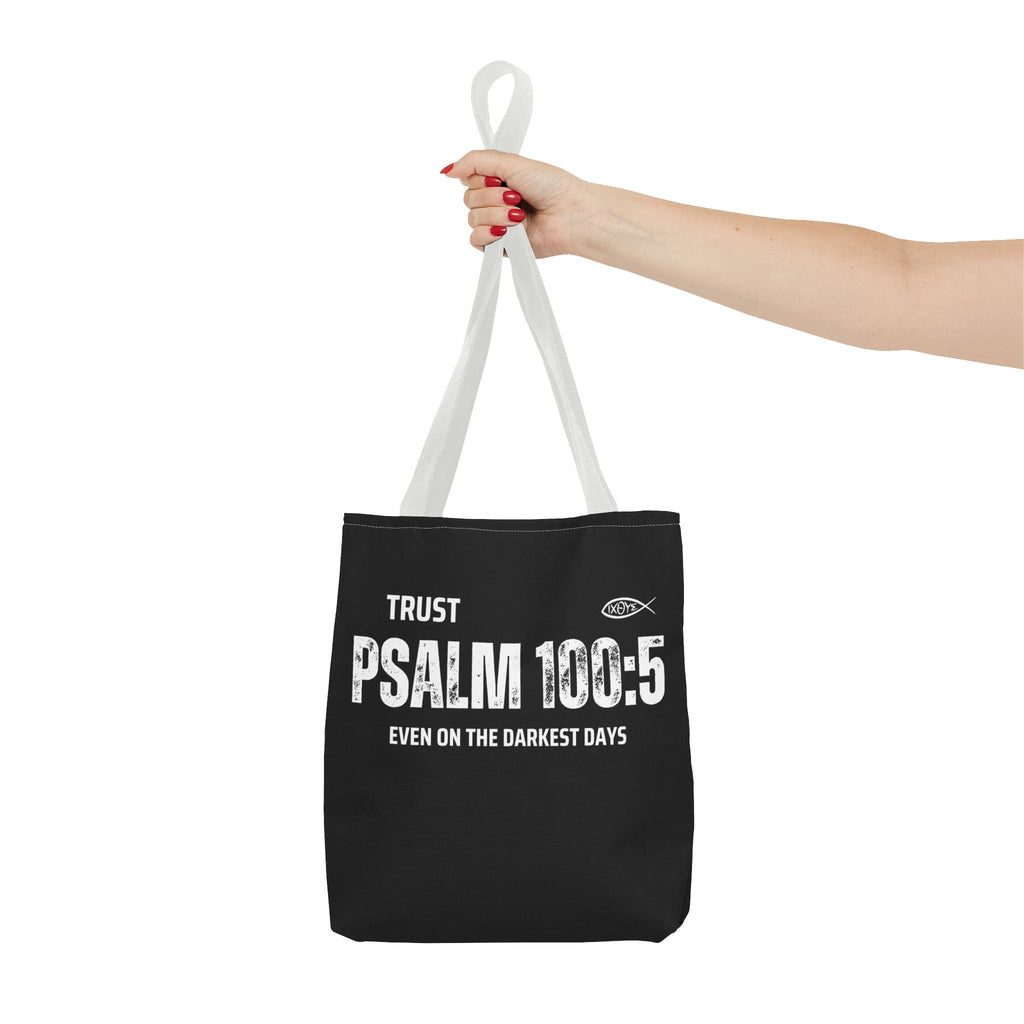 Trust Psalm 100:5 Inspirational Tote Bag, Motivational Shopping Bag, Faith - Based Gift, Christian Bag, Everyday Use Tote | Bags – GodSpeed Threads