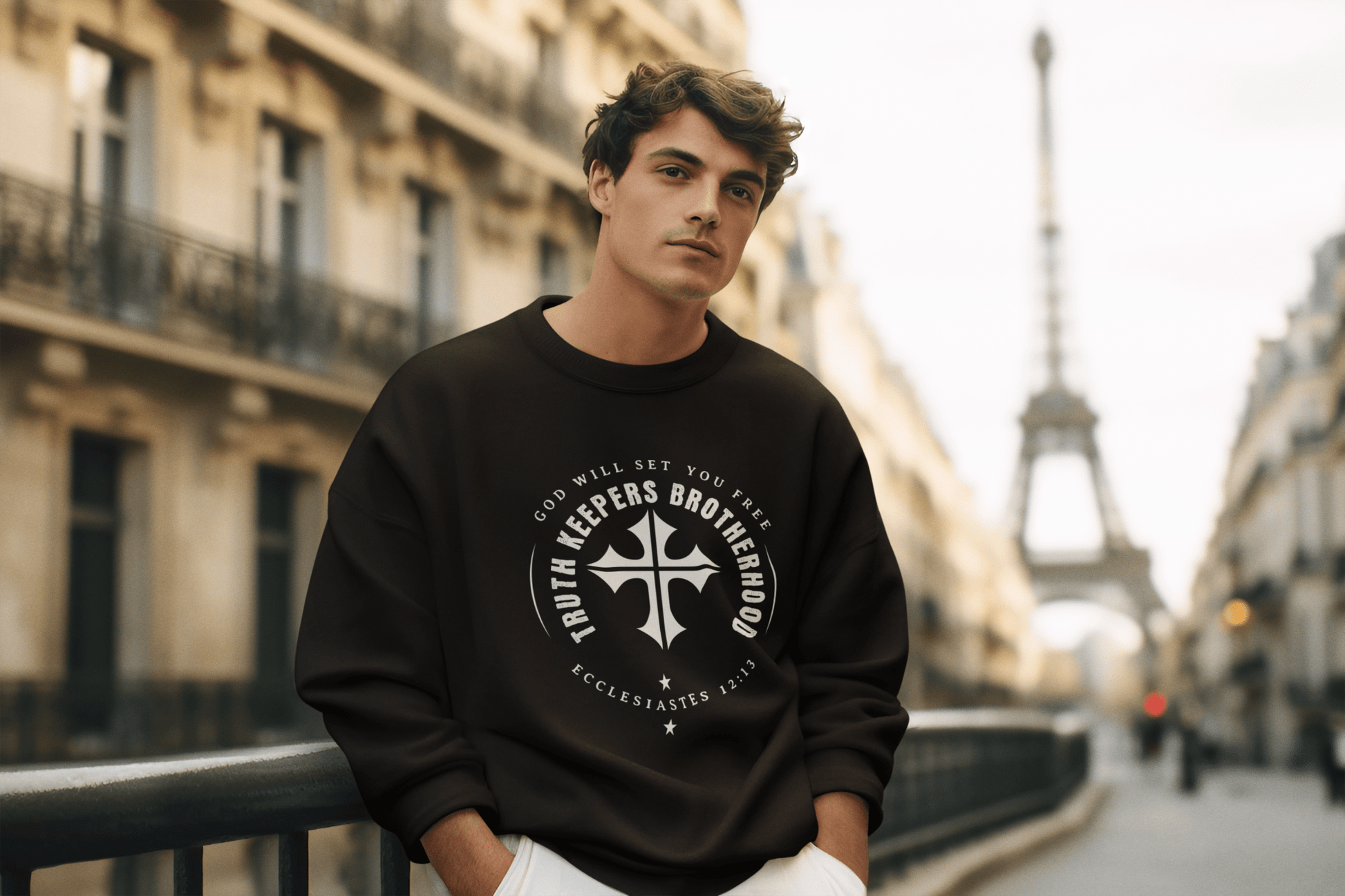 ✝️ Truth Keepers Brotherhood Sweatshirt – Ecclesiastes 12:13 | sweatshirts – GodSpeed Threads