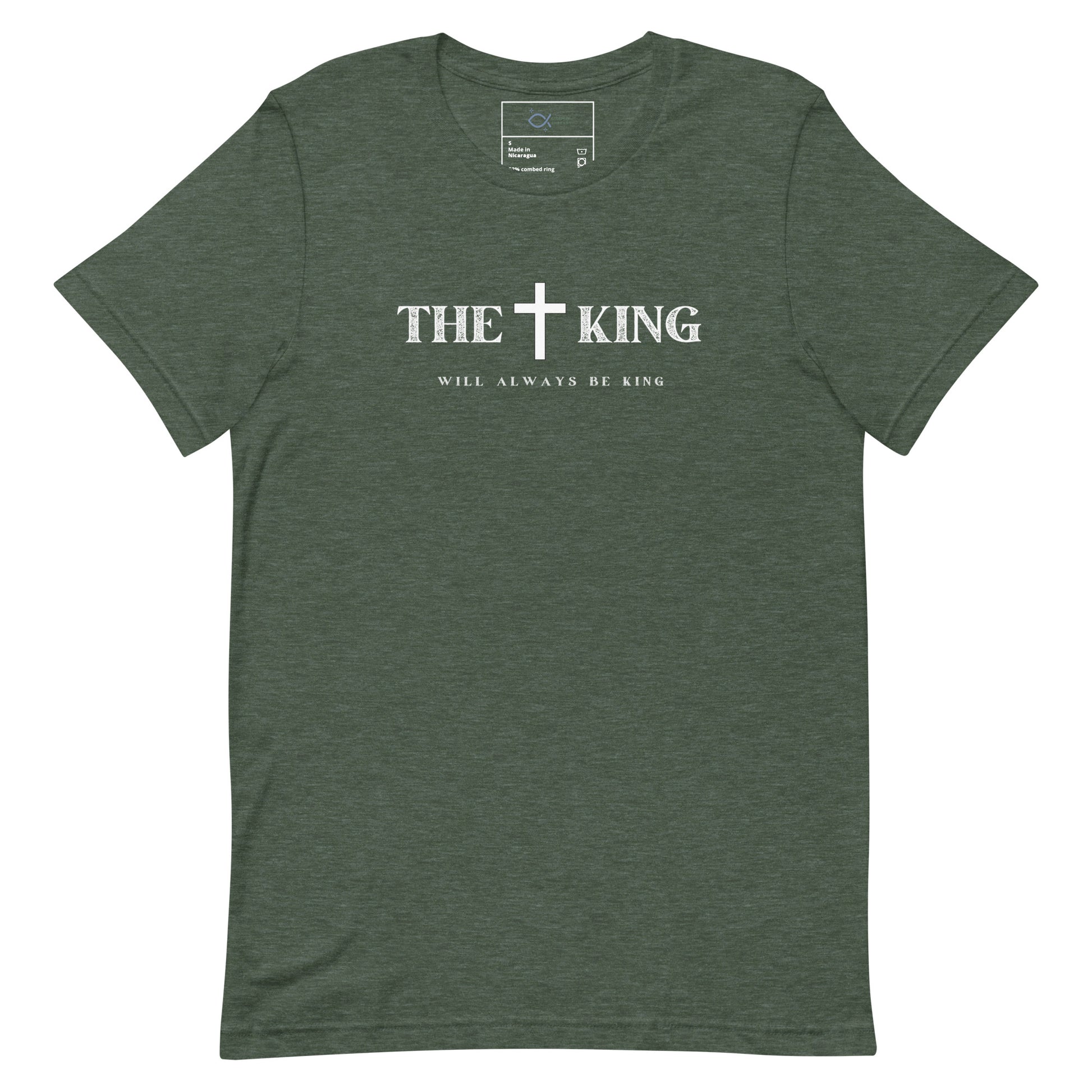 "Unisex t-shirt with Corinthians cross and shield graphic design"