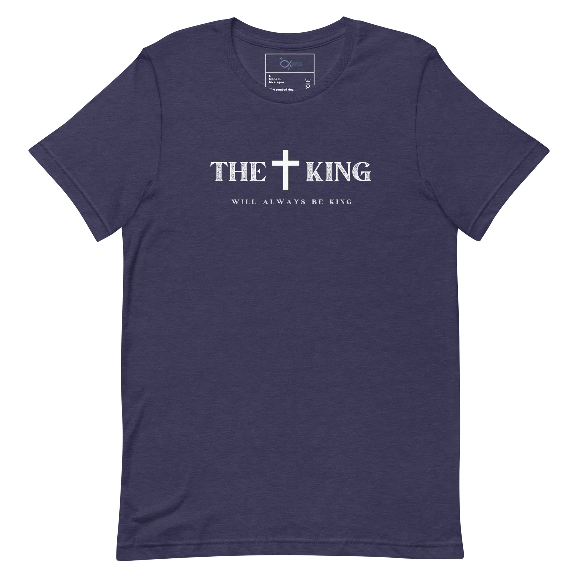 "Unisex t-shirt with Corinthians cross and shield graphic design"