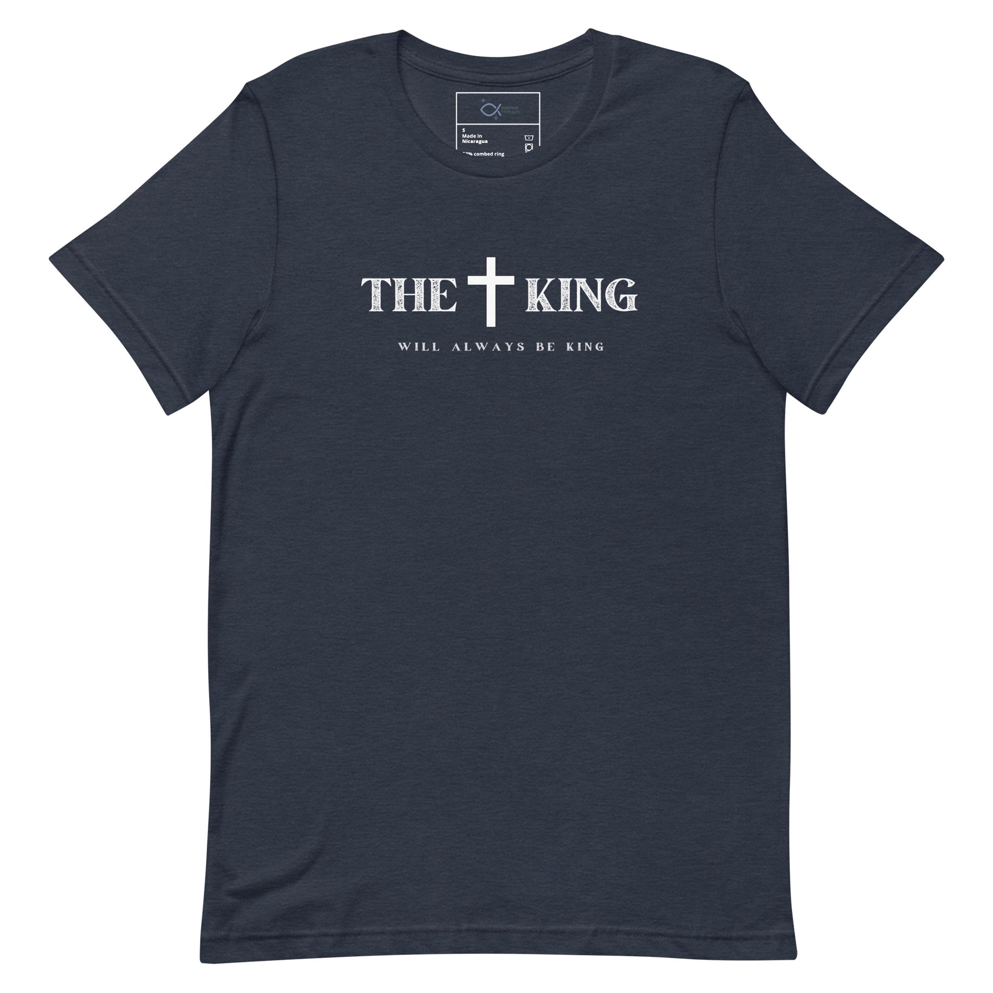 "Unisex t-shirt with Corinthians cross and shield graphic design"