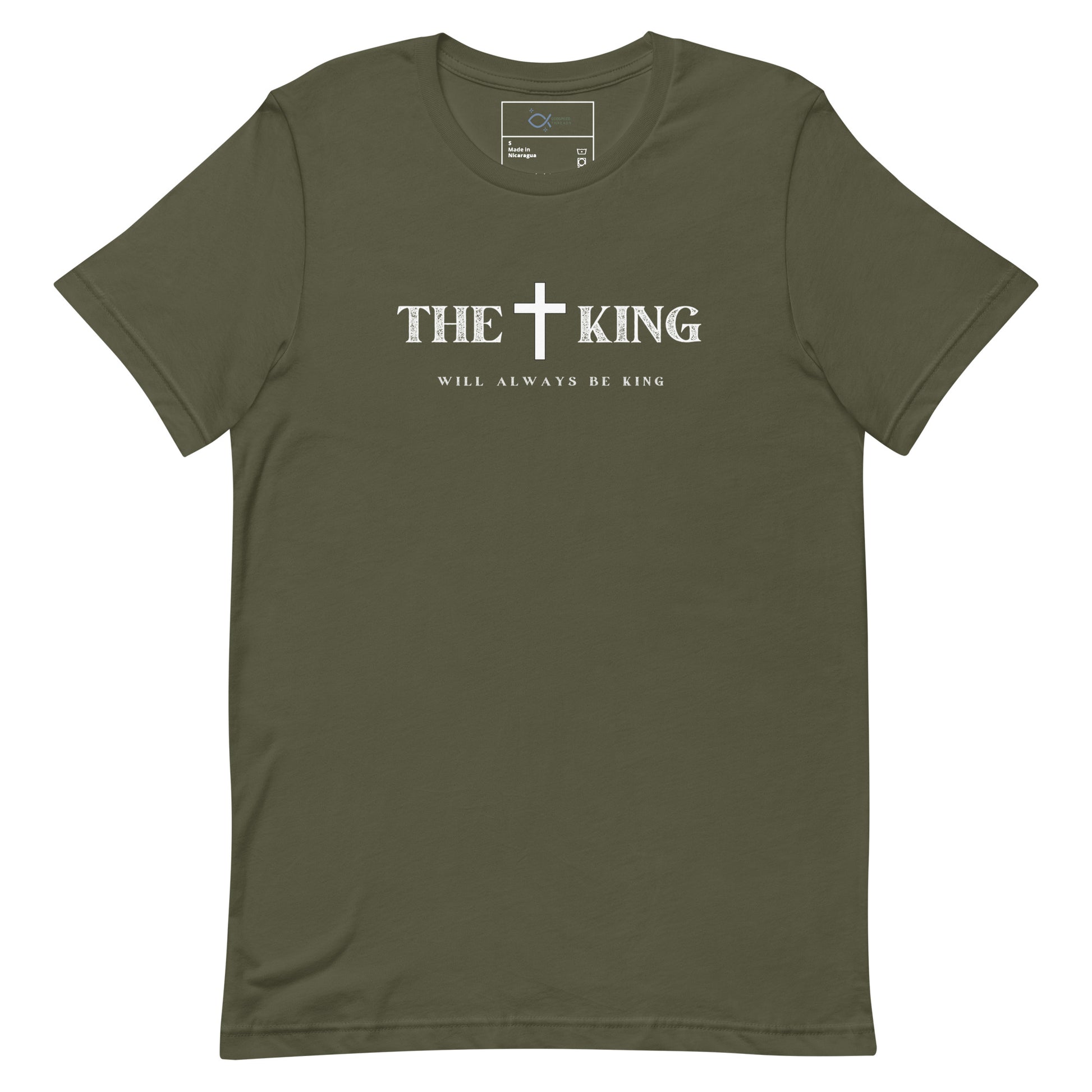 "Unisex t-shirt with Corinthians cross and shield graphic design"