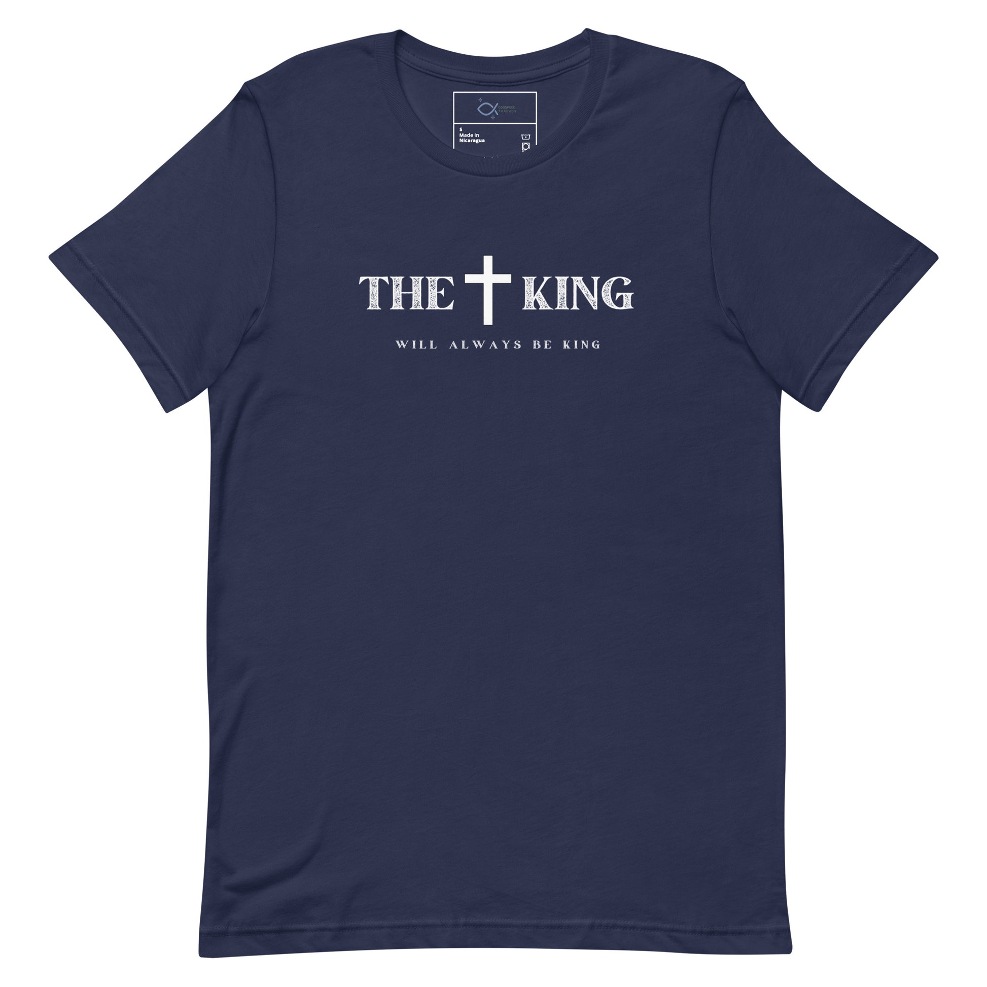 "Unisex t-shirt with Corinthians cross and shield graphic design"