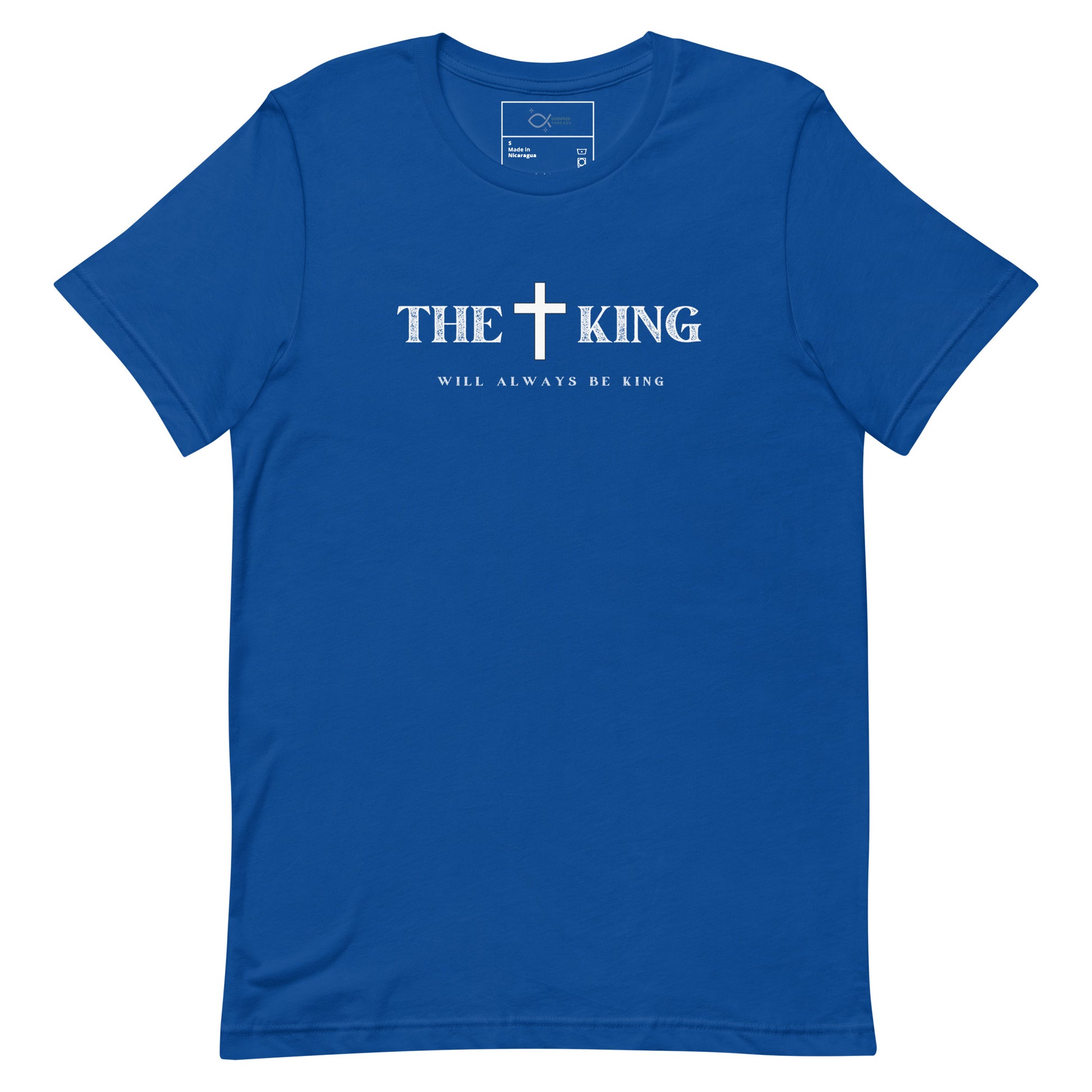 "Unisex t-shirt with Corinthians cross and shield graphic design"