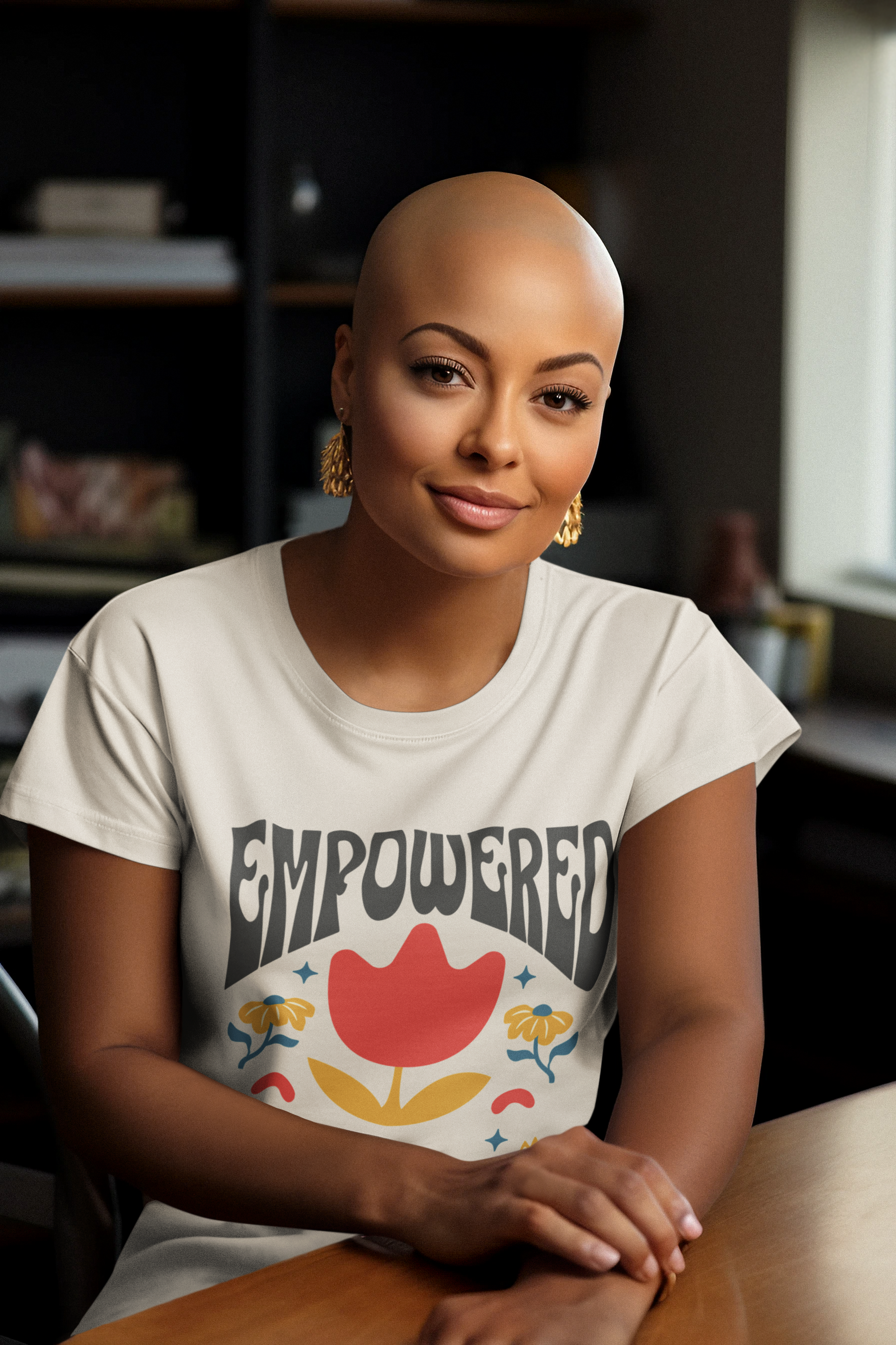 Empowered T-Shirt – Micah 4:5 Retro Floral Graphic Tee (Women’s Christian Shirt)