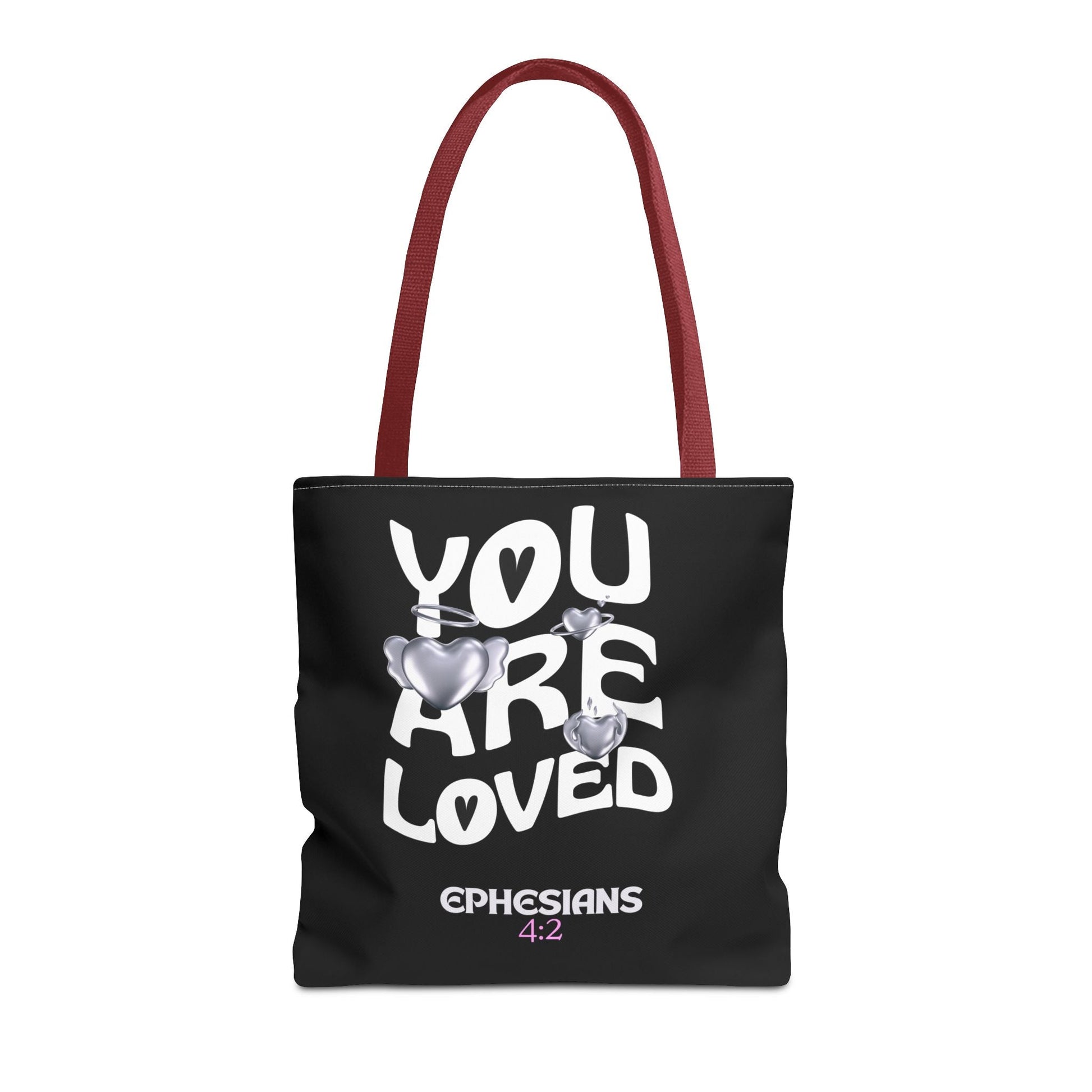You Are Loved Inspirational Tote Bag | Christian Gift for Her | Scripture Tote | Everyday Carryall | Eco - Friendly Bag | Bags – GodSpeed Threads