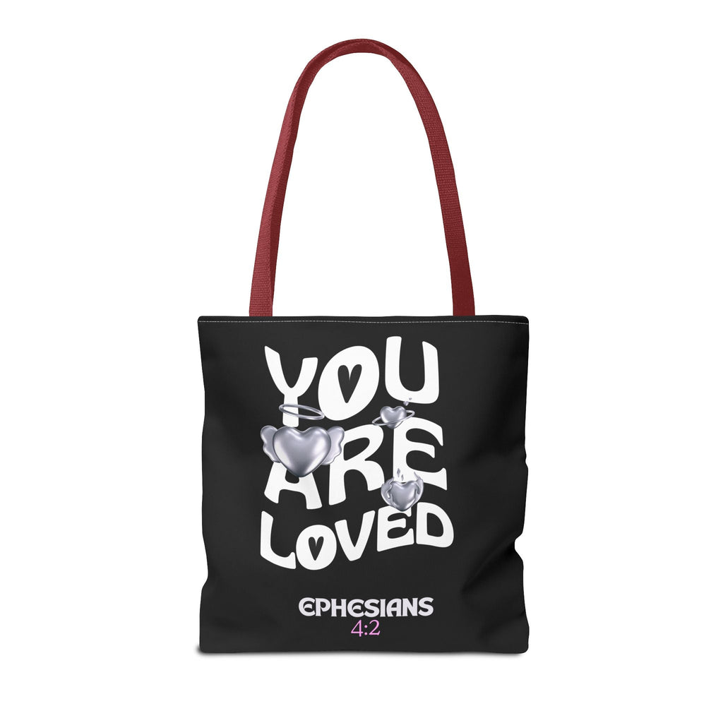 You Are Loved Inspirational Tote Bag | Christian Gift for Her | Scripture Tote | Everyday Carryall | Eco - Friendly Bag | Bags – GodSpeed Threads