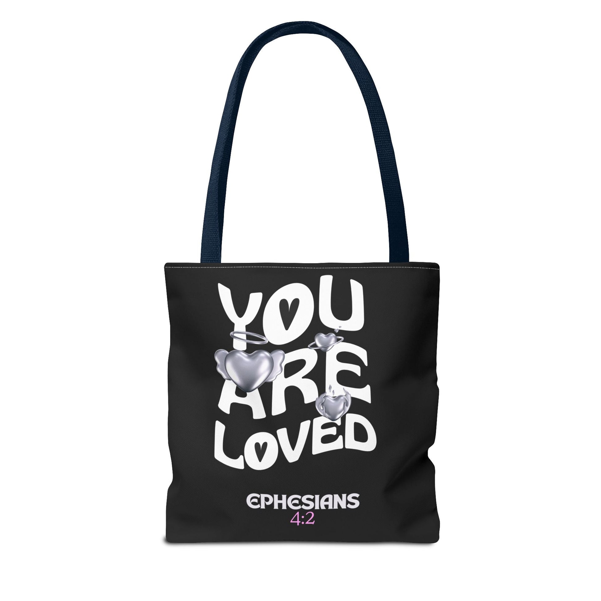 You Are Loved Inspirational Tote Bag | Christian Gift for Her | Scripture Tote | Everyday Carryall | Eco - Friendly Bag | Bags – GodSpeed Threads