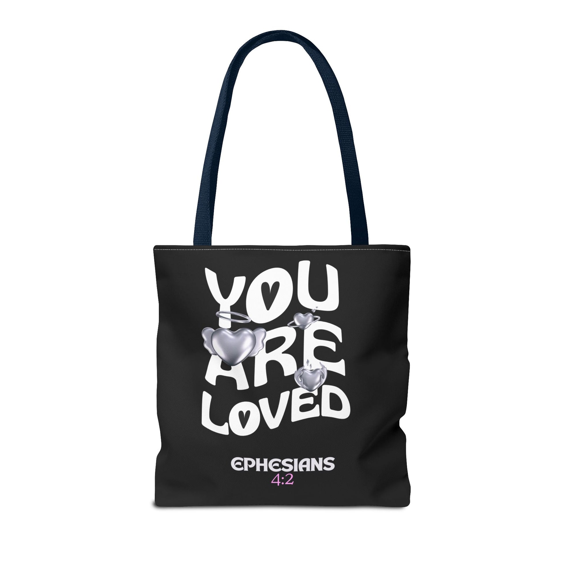 You Are Loved Inspirational Tote Bag | Christian Gift for Her | Scripture Tote | Everyday Carryall | Eco - Friendly Bag | Bags – GodSpeed Threads
